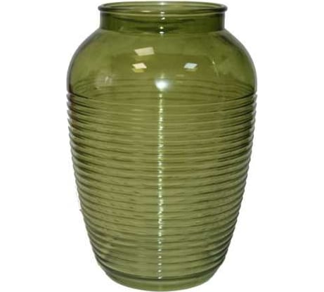 Ваза Никольский завод светотехнического стекла Луиза 2 высота 24 см зеленая 067000