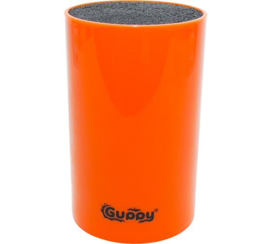 Универсальная подставка для ножей Guppy 11x18 см оранжевая 8455833