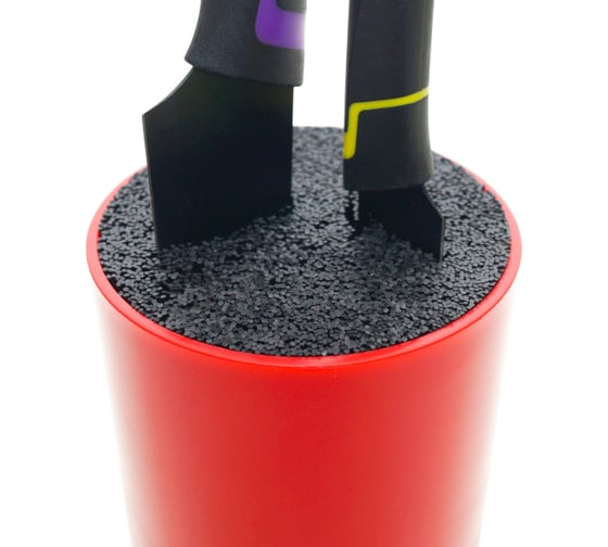 Универсальная подставка для ножей Guppy 11x18 см красная 8455834