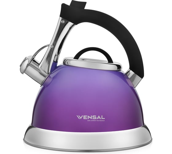 Чайник VENSAL Jeune Myrtille 3 л, ручка из термостойкого пластика, система открывания на ручке VS3004 1