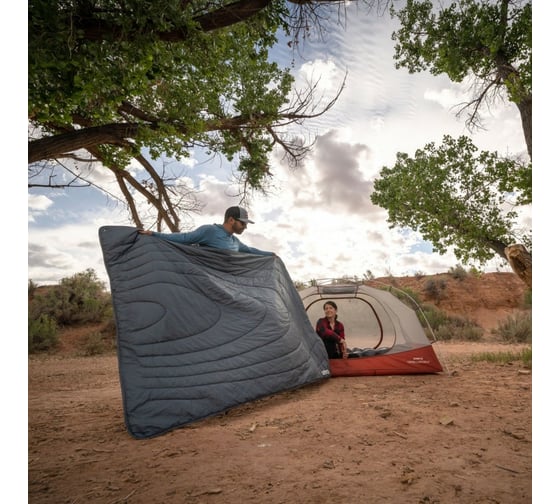 Кемпинговое одеяло Klymit Horizon Travel Blanket серое 13HTGY01C