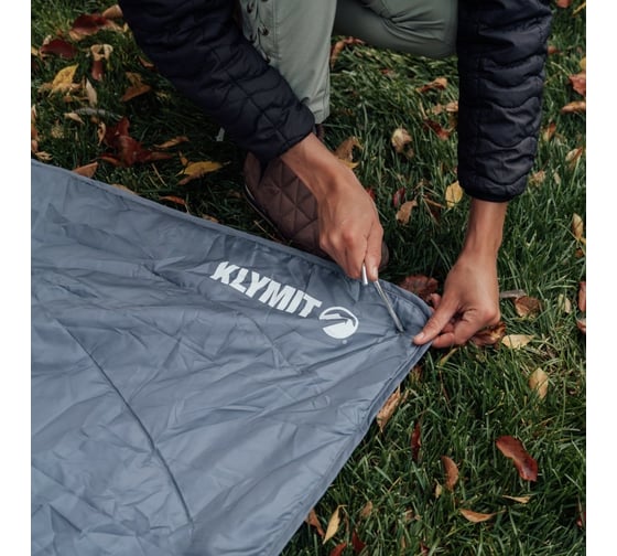 Кемпинговое одеяло Klymit Horizon Travel Blanket серое 13HTGY01C