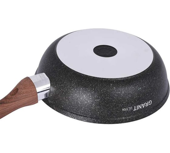 Сковорода Kukmara Granit ultra original 260 мм с ручкой, стеклянной крышкой, антипригарное покрытие сго261а