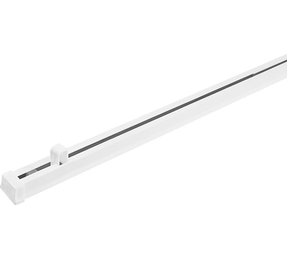 Раздвижной алюминиевый карниз LEGRAND 1.6 - 2.2 м однорядный белый 58091488