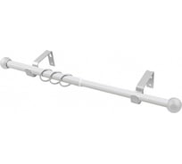 Раздвижной кованый карниз LEGRAND диаметр 16/19 мм 1.2 - 2.1 м однорядный шар термоупаковка белый 58073117