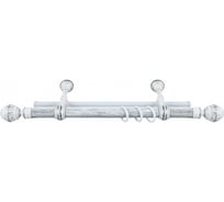 Карниз LEGRAND Валанс + У-шина 2.4 м белое серебро/патина 58063556