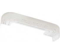 Карниз LEGRAND Листея с фигурным багетом с поворотами 2.4 м трехрядный ваниль 58081456