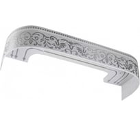 Карниз LEGRAND Оливия с поворотами 2.0 м хром 58063608