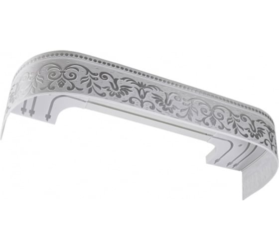 Карниз LEGRAND Оливия с поворотами 2.4 м хром 58063612