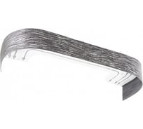 Карниз LEGRAND Эдельвейс 7 см с поворотами 2.0 м трехрядный графит-антик 58090018