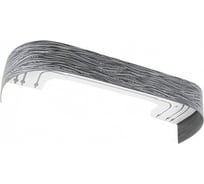 Карниз LEGRAND Эдельвейс 7 см с поворотами 2.8 м трехрядный графит 58090014