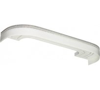 Карниз LEGRAND Галант NEO Греция с поворотами 2.4 м белый глянец/хром 48070223