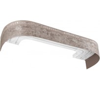 Карниз LEGRAND Виват с поворотами 1.6 м трехрядный серебристый трюфель 58088600