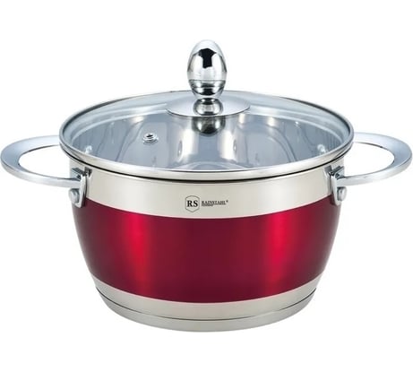 Кастрюля Rainstahl 2 предмета, 3.5 л, капсульное дно 1818-20RS\CSRed