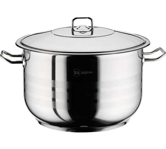 Кастрюля Rainstahl со стальной крышкой, 2 предмета, широкая, 26.5 л 2103-38 RS/CS 1