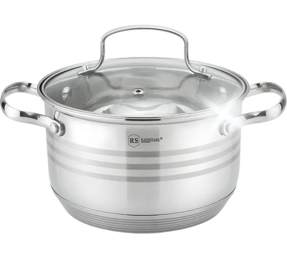 Кастрюля Rainstahl 7.7 л, дно 7-ми шаговое 2119-26RS\CS 1