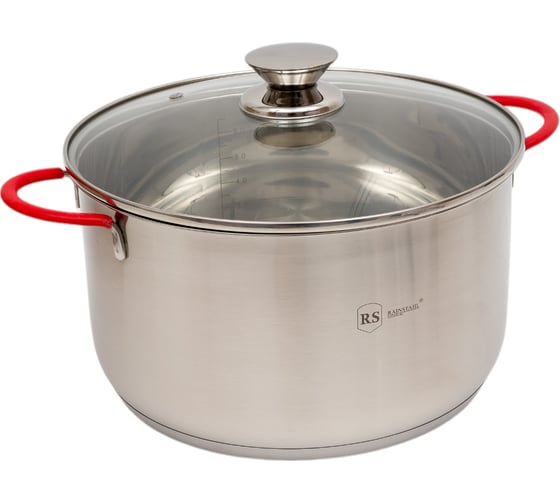 Кастрюля Rainstahl со стеклянной крышкой, 2 предмета, 7.5 л 2106-26RS\CS