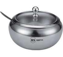 Сахарница Rainstahl с стеклянной крышкой, с ложкой, 560 мл 8420-56 RS\SB