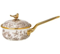 Эмалированный ковш AGNESS ROYAL GARDEN 14 см, 0,9 л d 14 см длина 31 см подходит для индукционных плит 950-080