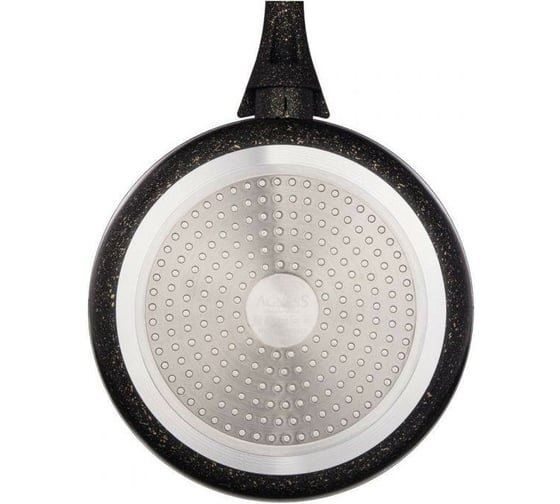 Сковорода AGNESS PLAZMA TITANIUM 22x5 cм, корпус 4 мм, индукционное дно антипригарное покрытие, PFOA FREE 936-521
