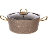 Кастрюля AGNESS ПРЕМИУМ ЭКСЕЛЕНТ 22x10,5 см, 4 л индукционное дно трехслойное покрытие GRANIT, PFOA FREE 936-221