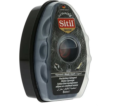 Губка с дозатором для полировки обуви из гладкой кожи Sitil Self Shining черная, 6 мл 126.01 SDPS