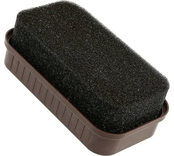 Губка для полировки обуви из гладкой кожи Sitil Shine Sponge темно-коричневая 177.02 GKPS