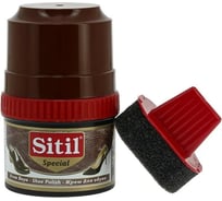 Крем-блеск для обуви Sitil Shoe Polish темно-коричневый 200мл 117.02 SSHB