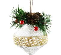 Елочное украшение Магия Праздника ЛУКОВИЧКА С ВЕТКАМИ 12 см NY122