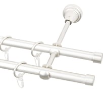 Двухрядный металлический карниз Эскар, наконечник-заглушка, жемчуг, D 16 мм, 300 см 21650530055