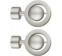 Наконечник Эскар Шар Юпитер, матовый никель, D16 мм, пара 3121647525