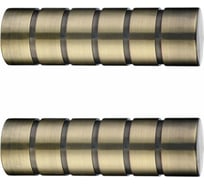 Наконечник Эскар Цилиндр резной, золото антик, D25 мм, пара 3122548568