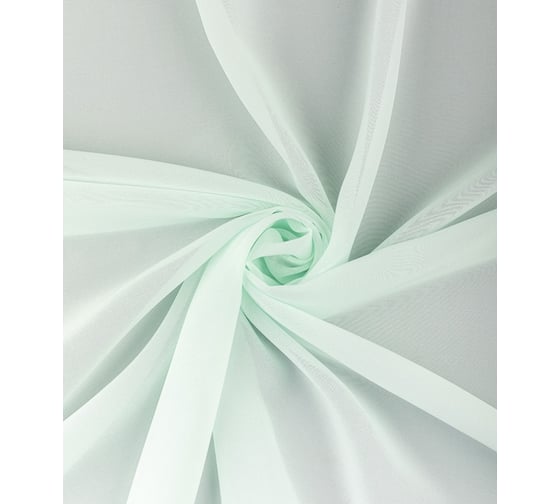 Тюль LEGRAND Вуаль шелк 200х260 см, с утяжелителем, мятный ГП 58087061