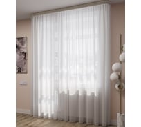 Тюль LEGRAND Вуаль шелк 300х260 см, с утяжелителем, белый ГП 58081861