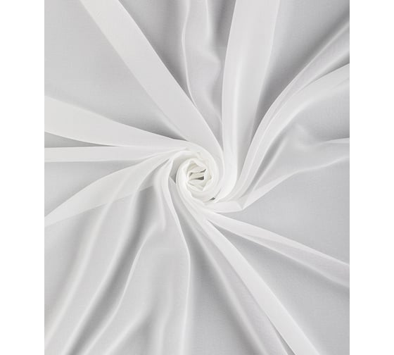 Тюль LEGRAND Вуаль шелк 300х260 см, с утяжелителем, белый ГП 58081861