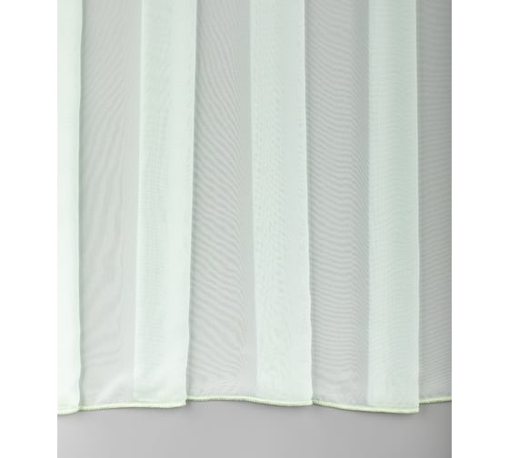 Тюль LEGRAND Вуаль шелк 300х260 см, с утяжелителем, мятный ГП 58087062