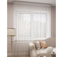 Тюль LEGRAND Грек 500х280 см, с утяжелителем, белый 58088165