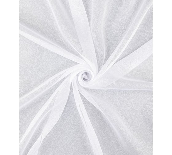 Тюль LEGRAND Канвас 300х260 см, с утяжелителем, белый 58086018