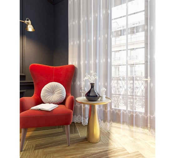 Тюль LEGRAND Ирма 500х260 см, белый 58086032