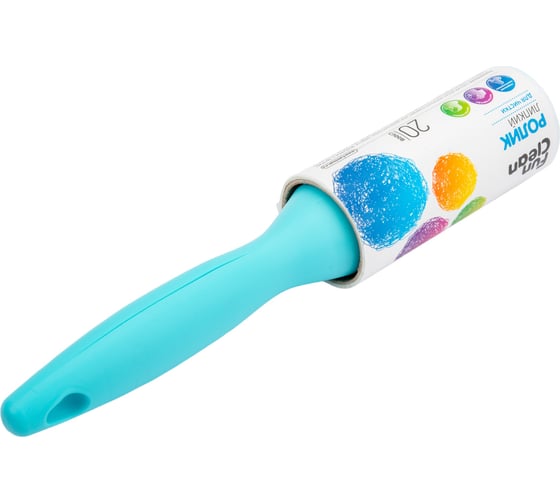 Набор Fun Clean липкий ролик для одежды, 20 слоев, ролик, 2 запасных блока 7880