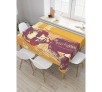 Прямоугольная cкатерть из сатена JOYARTY Крутой меломан tc_32688_120x145