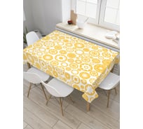 Прямоугольная cкатерть из сатена JOYARTY Звездные пончики tc_18412_120x145