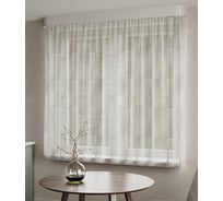 Тюль LEGRAND Лен 270х160 см, белый с золотом 58091192