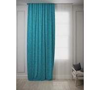 Штора Костромской текстиль Чагла, ширина 200 см, высота 270 см, изумруд 00-00804284