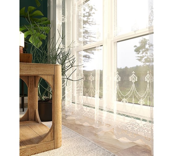 Тюль LEGRAND Николь 300х280 см, белый 58086927