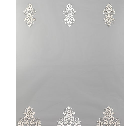Тюль LEGRAND Элиза 300х280 см, белый с золотом 58087917