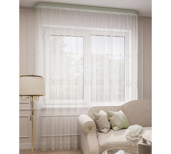 Тюль LEGRAND Флер 300х280 см, белый 58087905