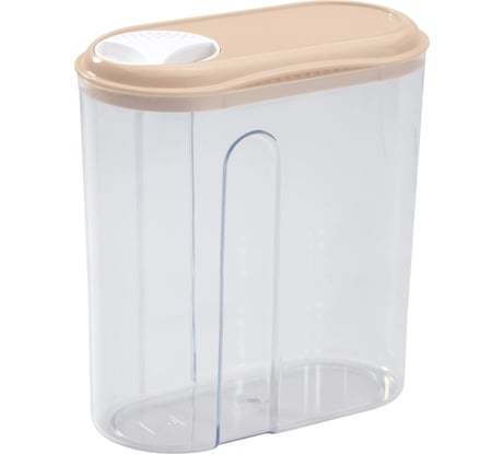 Емкость Phibo для сыпучих продуктов с Дозатором 1л Бежевый 431250707
