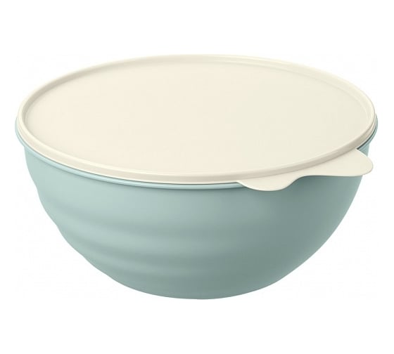 Миска Phibo с крышкой с декором Wave 3,7л зеленый 433217809
