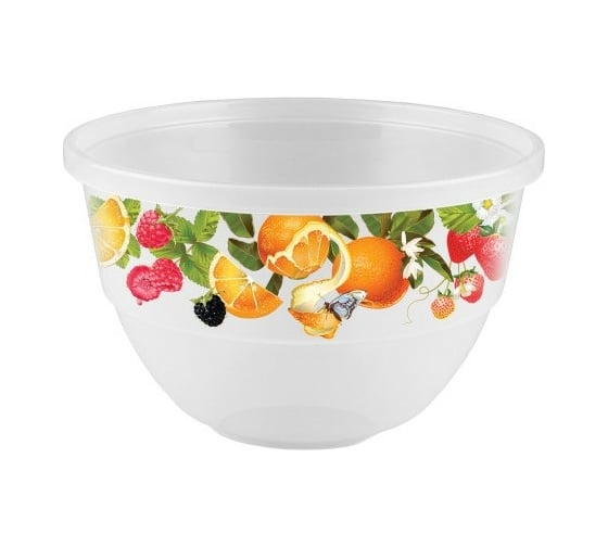 Миска Phibo 3,3л с декором бесцветный 431294401